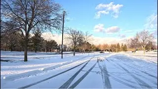 Snowy Winter Drive in Ontario, Canada | Peaceful Scenic Road Trip