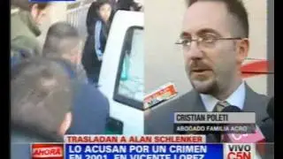 C5N - POLICIALES: TRASLADARON A ALAN SCHLENKER
