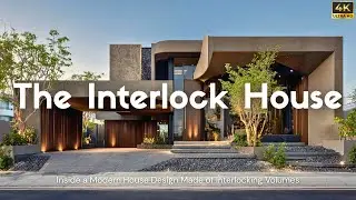 Inside a Modern House Design Made of Interlocking Volumes | The Interlock House