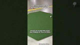 5 Feet x 5 Feet Octagon Ultimate Matzilla Golf Mat  - Holds Real Wooden Tees