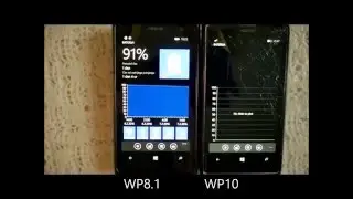 WP8.1 vs WP10 - speed test Battery app - Lumia 1020 with WP10 vs  Lumia1020 with WP8