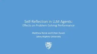 Self-Reflection in LLM Agents: Effects on Problem-Solving Performance
