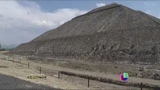 La pirámide del sol en México corre peligro de derrumbarse