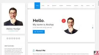 Hello Resume - CV, vCard & Portfolio HTML Template Website Template TMT review by Rene Connor