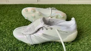 ADIDAS  PREDATOR ELITE FOLDOVER TONGUE FIRM GROUND FOOTBALL BOOTS WHITE / NONE /NONE