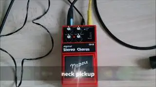 Nobels CH-D Stereo Chorus with Matamp C7 and Fender Stratocaster