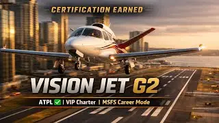 ATPL Certified ✈️ Vision Jet G2 Unlocked | MSFS 2024 Career Mode