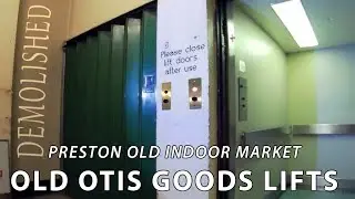 Old OTIS goods lifts (explore) - Preston OLD indoor market (Pt1)