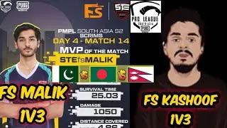 Fs Malik 1v3 in PMPL Scrims total 10 Kills | Fs Kashoof 1v3 Against PN Crew | Bablu Motu 1v1
