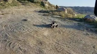 Toyota Hilux Tamiya Bruiser clone bone stock.