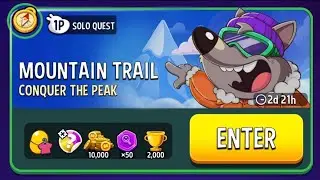 Mountain trail solo challenge / solo quest 44 / match masters / conquer the peak 