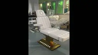 Gold Base Beauty Bed Cosmetic Massage Salon Lash Electric Facial Foot Control Spa  Eyelash Table