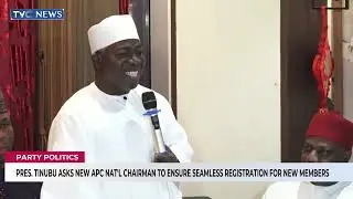 Pres. Tinubu Urges New APC National Chairman To Ensure Seamless Registration Of New Members