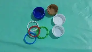 Olha o que eu fiz com lacre e tampa  de garrafa pet decoracão ficou sensacional