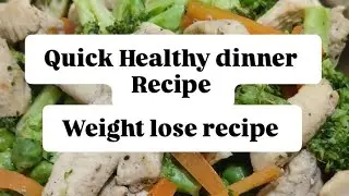Quick Healthy dinner recipe. Weight lose recipe. Broccoli - chicken stir fry recipe #dinnerideas 