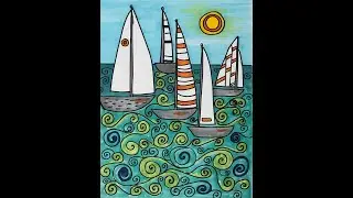 Let&rsquo;s draw Sailboats, 3rd Grade, 4th Grade, 5th Grade Art Lesson