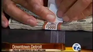 Detroit police seize $2.3 million