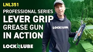 LNL351 Professional Series Lever Grease Gun on the job!