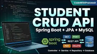 Student CRUD REST API using Spring Boot + JPA + MySQL | GET POST PUT DELETE | Java Backend