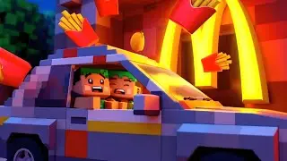 We Built a CAR & Used McDonald&rsquo;s Drive-Thru in Minecraft! 😱 | Part 2