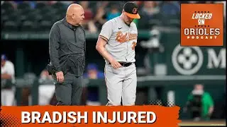 Orioles one-hit Rangers, but Kyle Bradish leaves with injury