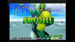 Wave Race 64 - Glacier Coast Reverse - 1'21