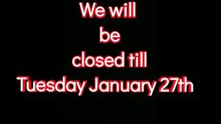 Winter storm closure , Johnson's Rock Shop Bedrock LLC Livingston Texas 936-563-5544 