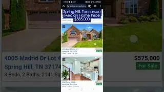 What You Can Get in Spring Hill, Tennessee  #realestate #middletennesseerealestate #springhilltn