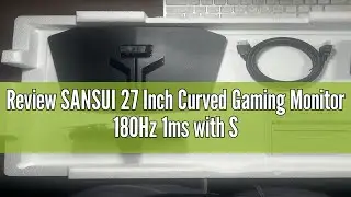 Review SANSUI 27 Inch Curved Gaming Monitor 180Hz 1ms with Speakers FHD 1080P Computer Monitor