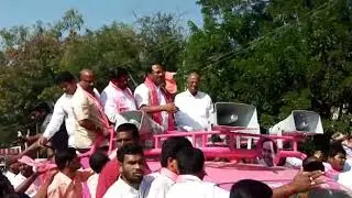 Minister Laxma Reddy Nomination rally with #Valya Naik TRS State Secretary @ #Jadcherla Constituency