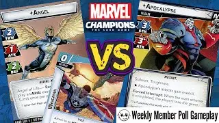 ANGEL vs APOCALYPSE (Expert) Marvel Champions Playthrough | Aerial Wingman Leadership