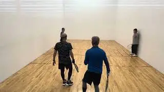 02.10.2024 Amir/Jody Morris vs. SLAF6/SLAF7 g2 Doubles racquetball at South LAF Austin Texas.