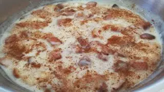 Gachas dulces de la abuela Dolores. Poleá. Receta dulce, ideal para postre o merienda, riquísima.