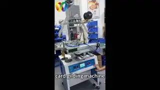 Card Gilding Machine Sample Test