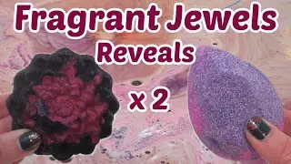 Fragrant Jewels 2 Ring Reveals - Amethyst & Black Dahlia Bath Bombs!