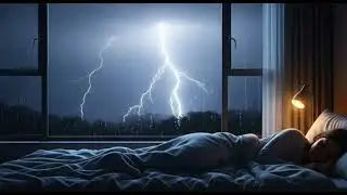 Deep Sleep with Rain & Thunder Sounds | No Talking | ASMR 4 Hours