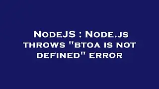 NodeJS : Node.js throws 