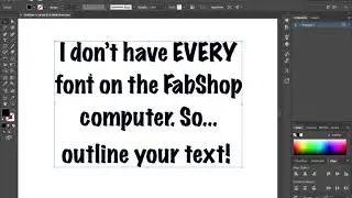 How to convert text to objects in Illustrator.