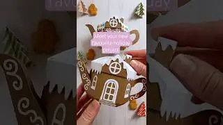Add a sprinkle of handmade magic to your holiday gifting! 🤎 #papercraft #teapot #gingerbread #svg