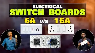 ELECTRICAL SWITCH BOARDS | Difference Between 6 Ampere and 16 Ampere #electrical #socket #electric