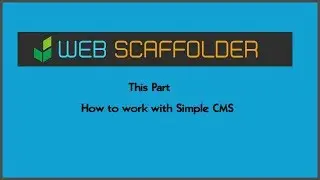 How to work with Simple CMS