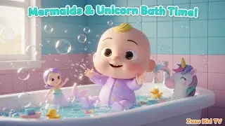Mermaids and Unicorn Bath Time &ndash; Nursery Rhyme, Toddler Bath Fun, and Imaginative Play with Zuzu