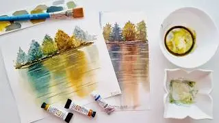Discover the SECRET to Painting Realistic Water Reflections in Watercolor for Beginners