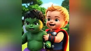 Baby Hulk Playing Kabbadi | #gaming #hulk #ironman #animation 