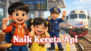 Naik Kereta Api Lagu Anak Indonesia Paling Viral! Animasi Lucu + Lirik, anak pasti ikut nyanyi