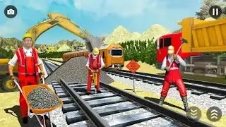 🚨Railroad Construction Simulator 3D | JCB Excavator Building New Railway Tracks &ndash; Android Gameplay 