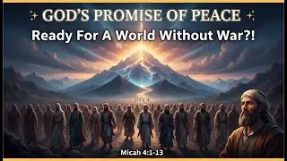 God's Vision For a World WITHOUT War 🙏 Swords Into Plowshares Explained | 📖Micah 4:1-13