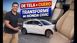 Leather for the Civic! Transformation.
