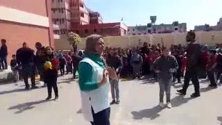 عرض زومبا مدرسة نبيل الوقاد الابتدائية المعتمدة ببورسعيد اشراف استاذة/نرمين محمود خليل