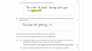 Higher Applications of Maths 2022 Q5 School Role